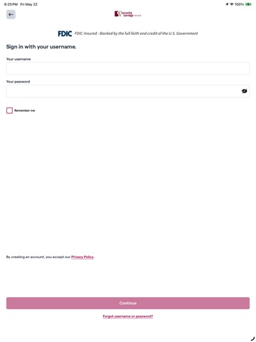 Security Savings Monmouth iPad screenshot