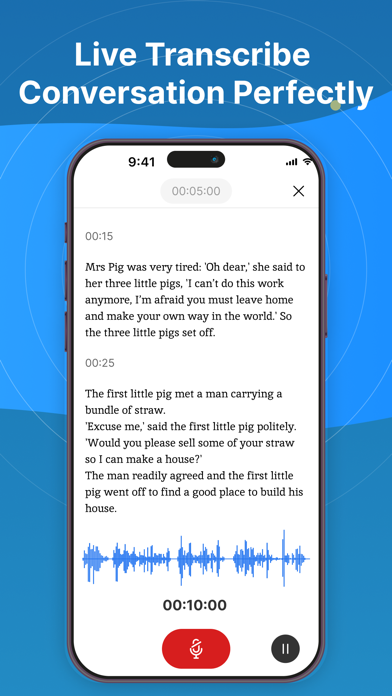 Transcribe Now! Speech to Text Screenshot