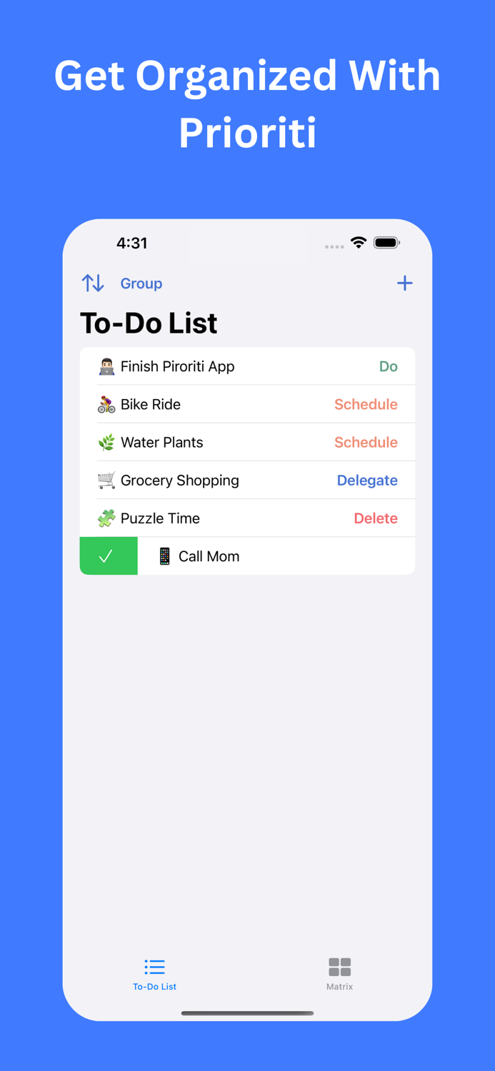 Prioriti - To Do List and Matrix