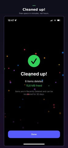 Swiped screenshot