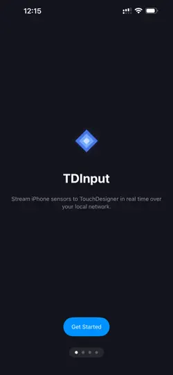 Screenshot von TDInput auf dem iPhone 1