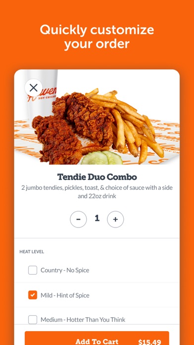 Screenshot 2 of Haven Hot Chicken App