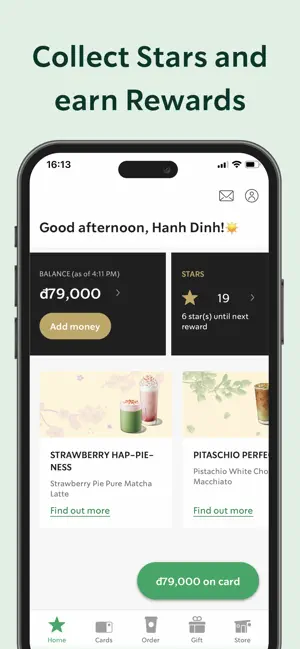 Starbucks Vietnam iPhone screenshot 1