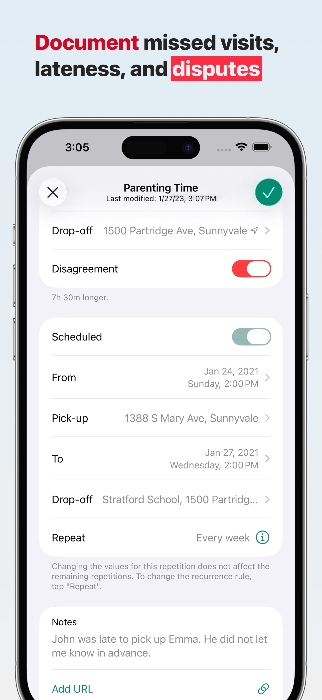 Alimentor 2: Custody Tracker screenshot 2