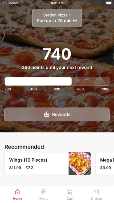 Station Pizza II iPhone screenshot 1 - Food & Drink app