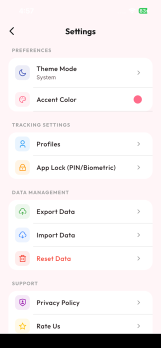 Period Tracker Cycle Ovulation Screenshot 6 of 8
