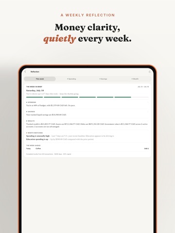 Tesorin: Personal Finance iPad screenshot