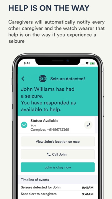 Seizure Alert - My Medic Watch Screenshot