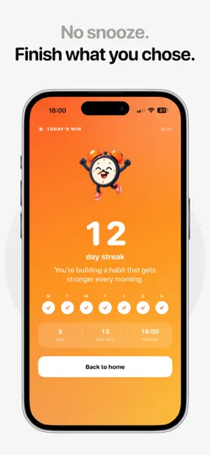 Repwake: No Snooze Alarm Clock screenshot 3