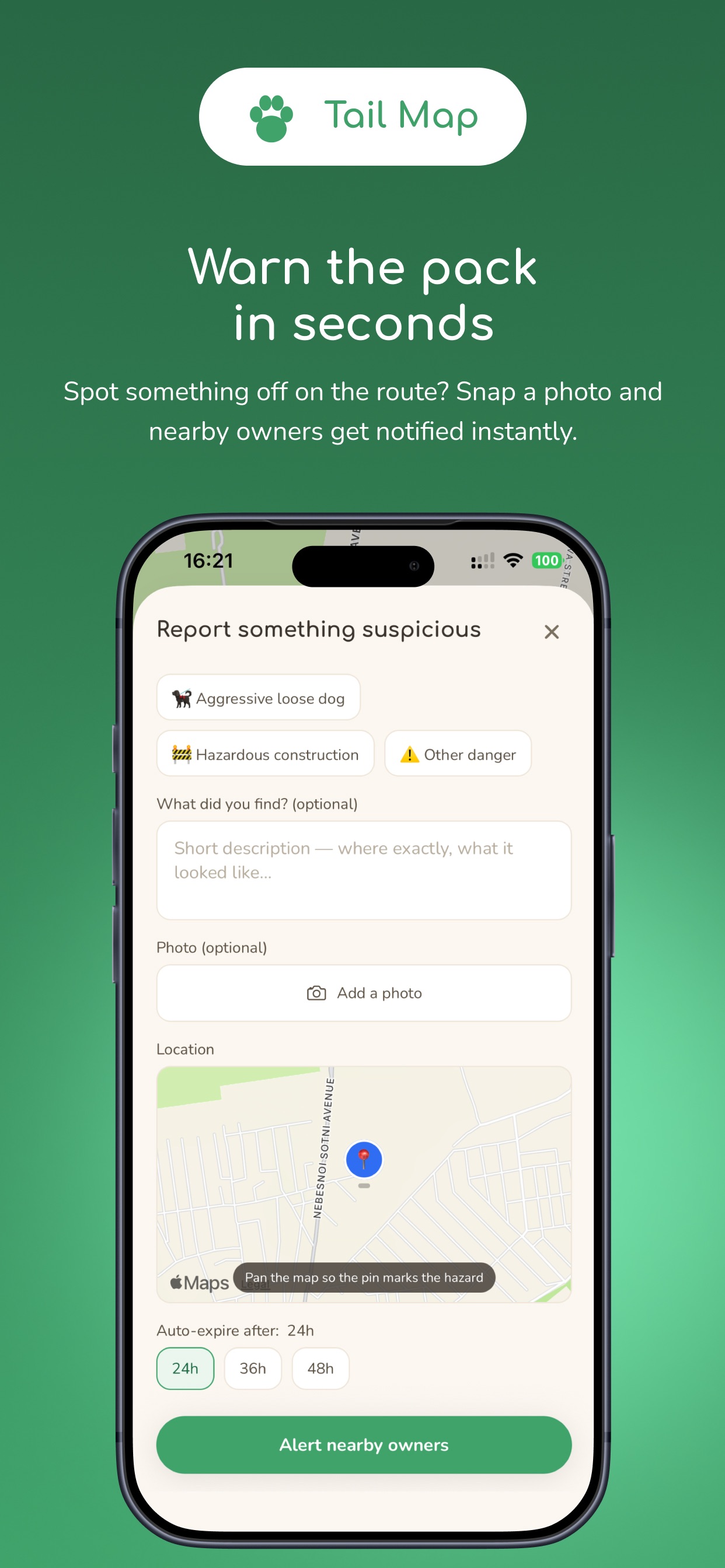 Screenshot 3 of Tail Map – Dog Safety Map