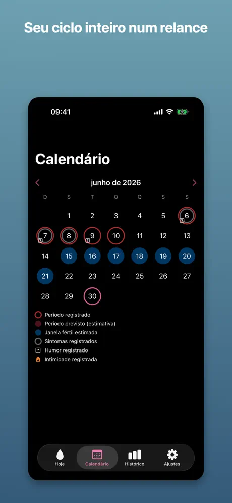 Maré – Ciclo Menstrual screenshot 3