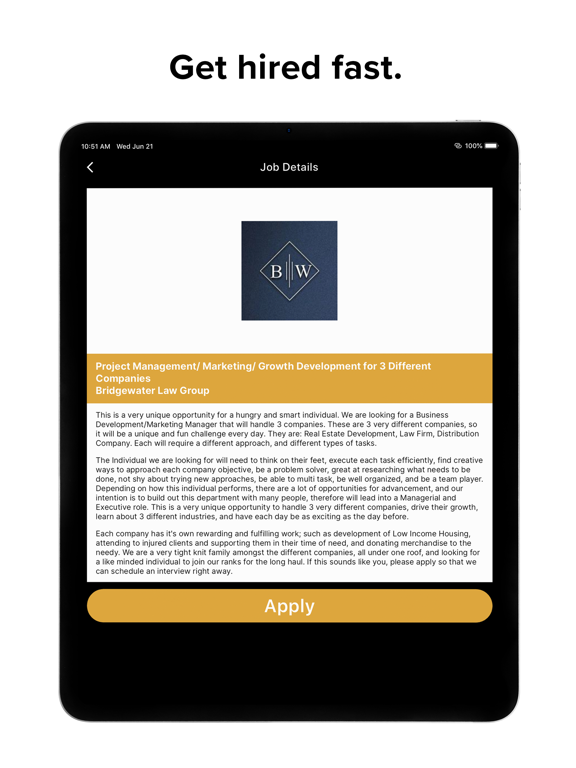 WhittierJobs iPad screenshot 4 - Business app