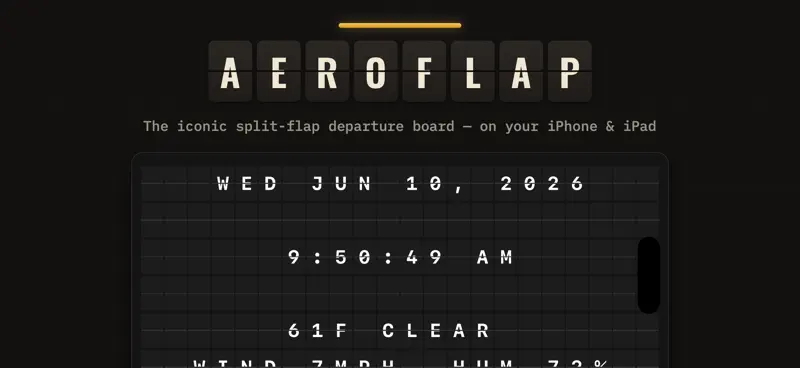 AeroFlap Split-Flap Clock AI+ screenshot 5 of 10