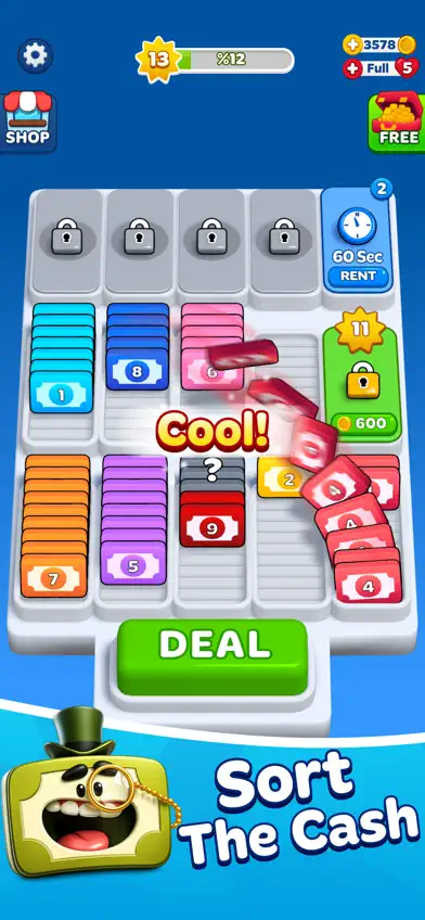 Money Sort: Merge Puzzle screenshot 1