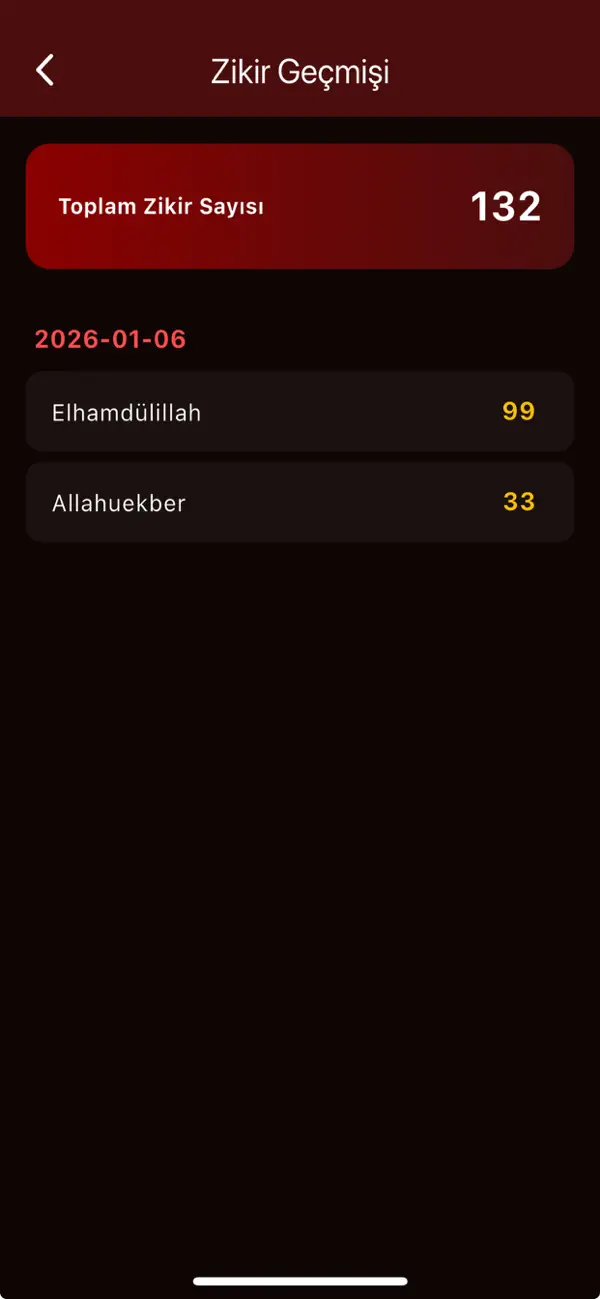Screenshot #2 pour Zikirmatik Günlük Sayaç