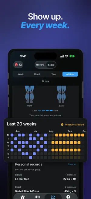LiftBook: Gym Workout Tracker screenshot 2