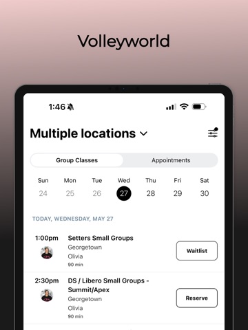 Volleyworld iPad screenshot