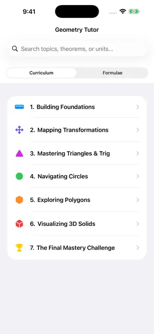 Geometry Tutor screenshot 1