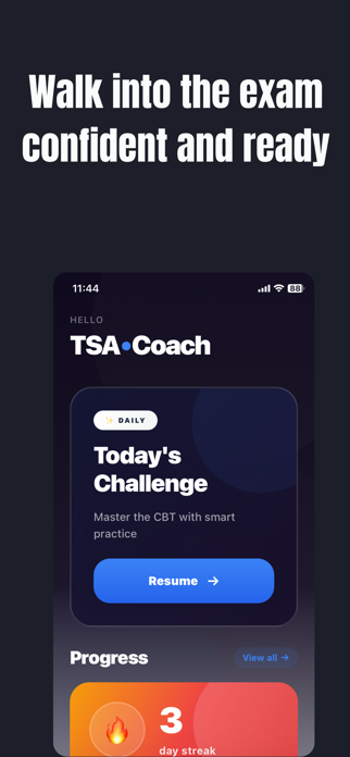TSA CBT Test Coach Screenshot 1 of 6
