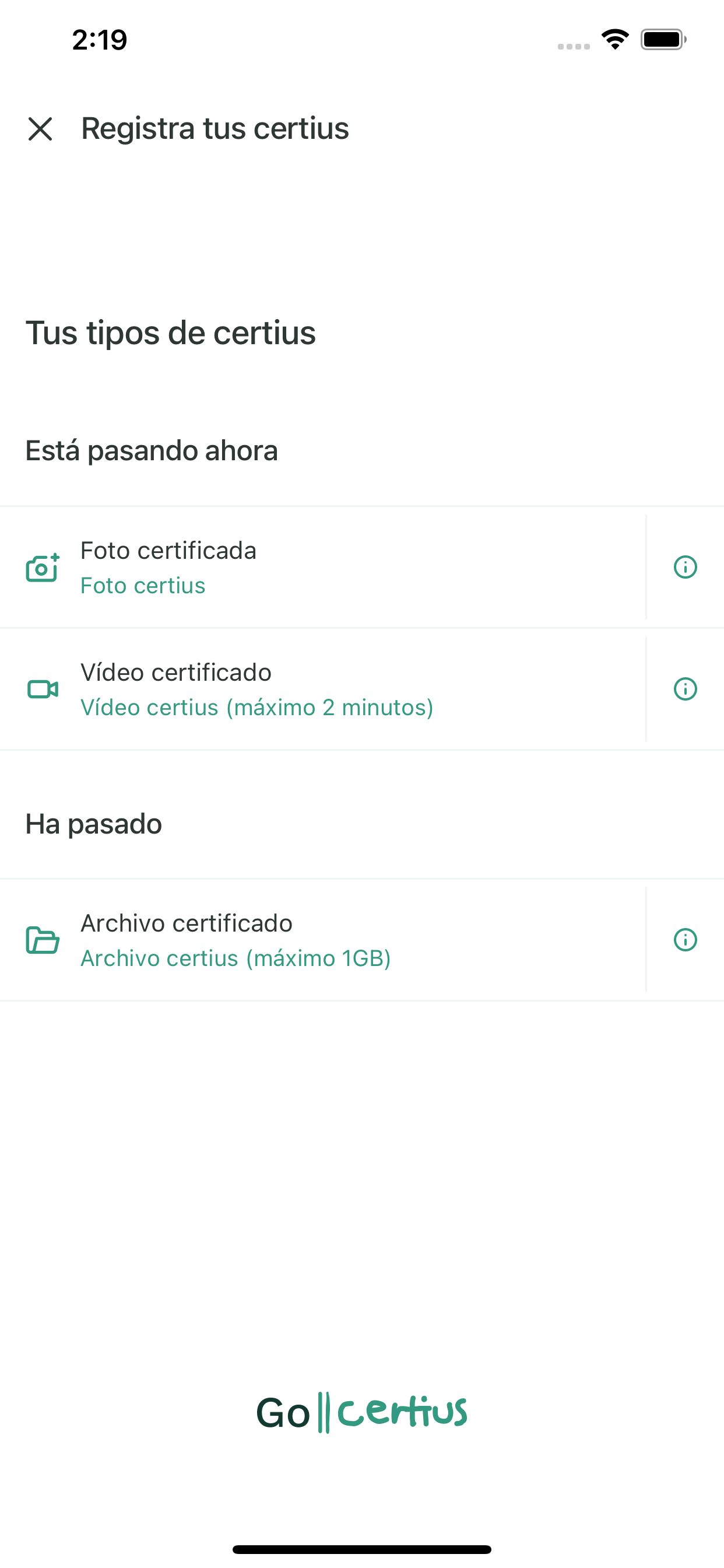 GoCertius