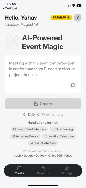 Text2Cal: Calendar AI screenshot 4