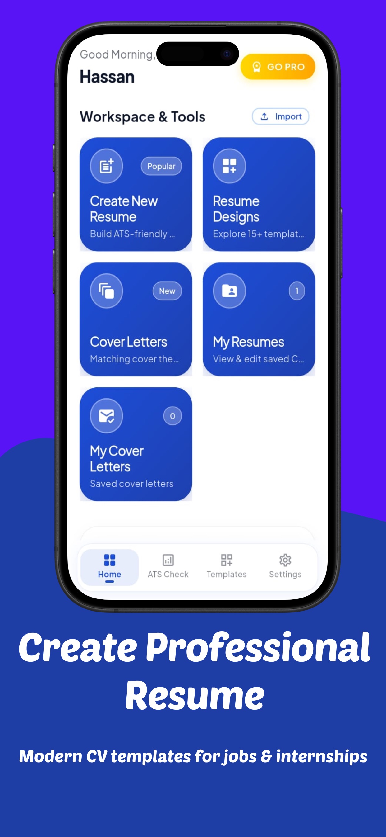 Screenshot 1 of Resumer Builder & CV Maker
