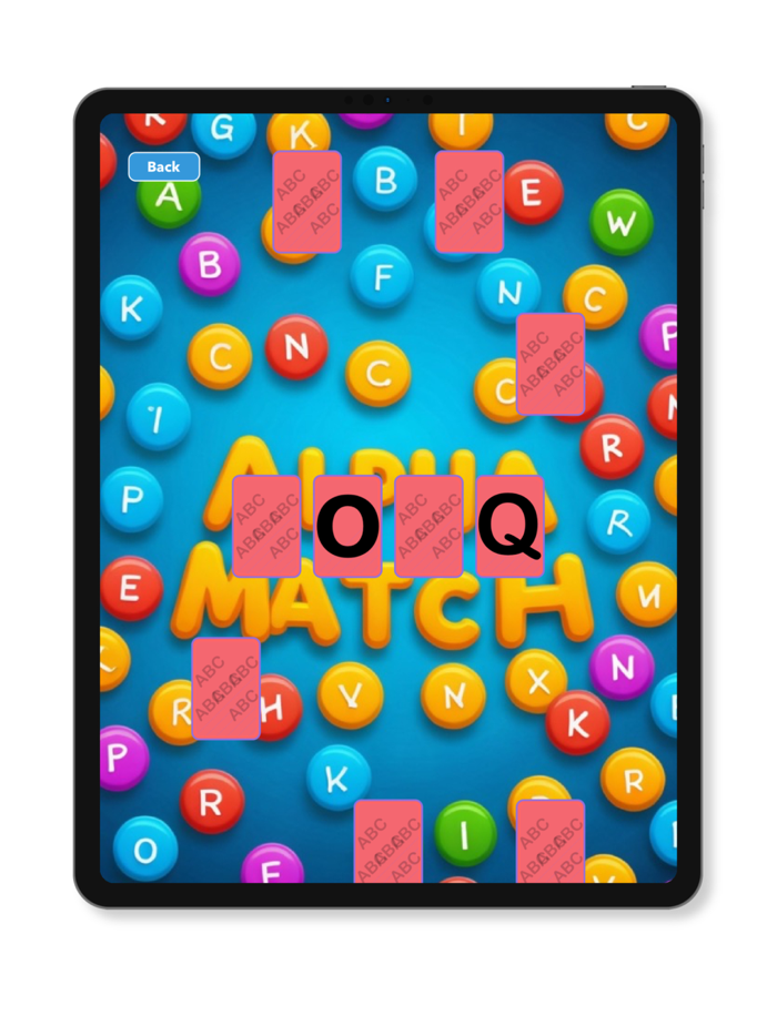 Alpha Match Memory Game