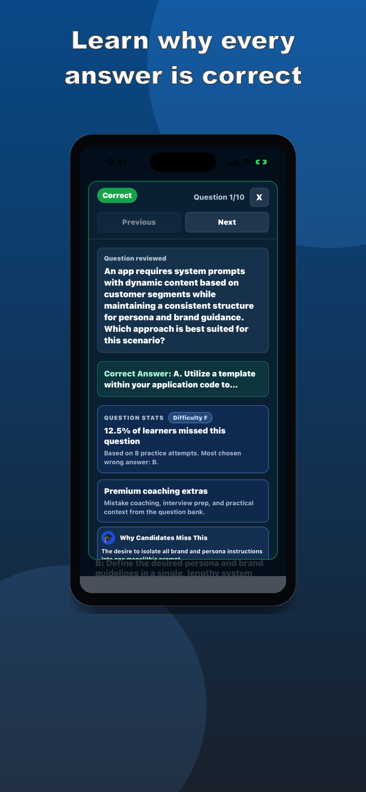 AI-103 Practice Test screenshot 4
