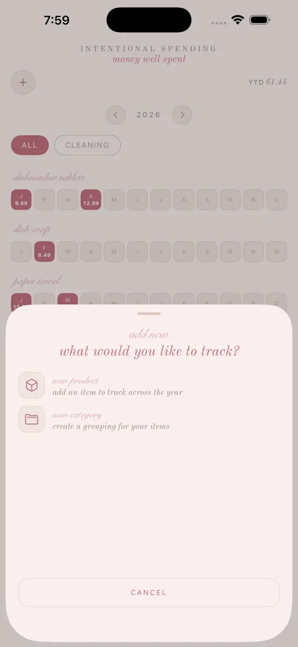 Screenshot #2 pour Intentional Spending