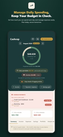 Cashcep - Budget Tracker screenshot 4
