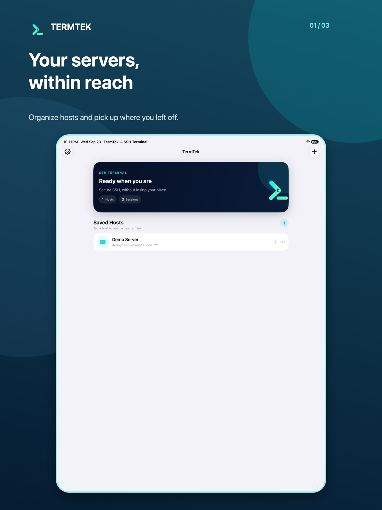 Screenshot 6 of TermTek — SSH Terminal
