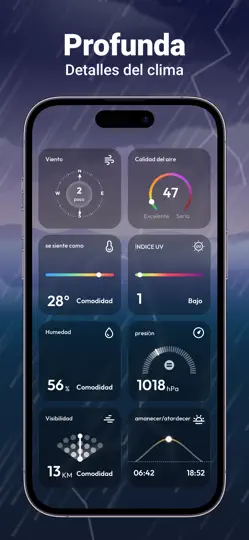 Captura de pantalla de Weatherly:Forecast&Radar en iPhone 3