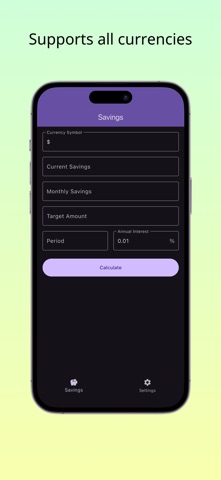 Moneysim - Savings Simulator Screenshot 1 of 2