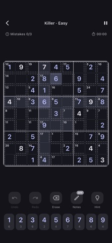 Sudoku Nexus: Killer & X Screenshot 6 of 10