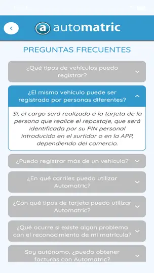 Captura de pantalla de Automatric en iPhone 12