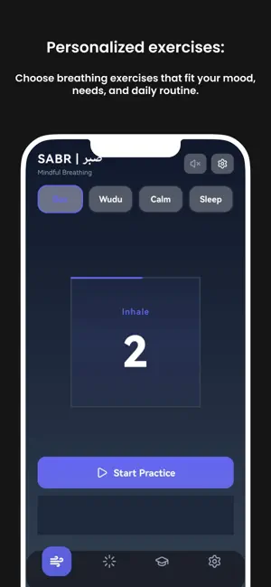 SABR - Breathing & Dhikr Islam screenshot 2