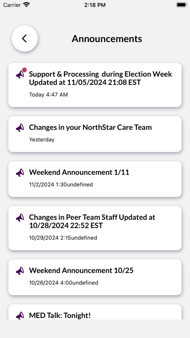 NorthStar Care Connect Screenshot