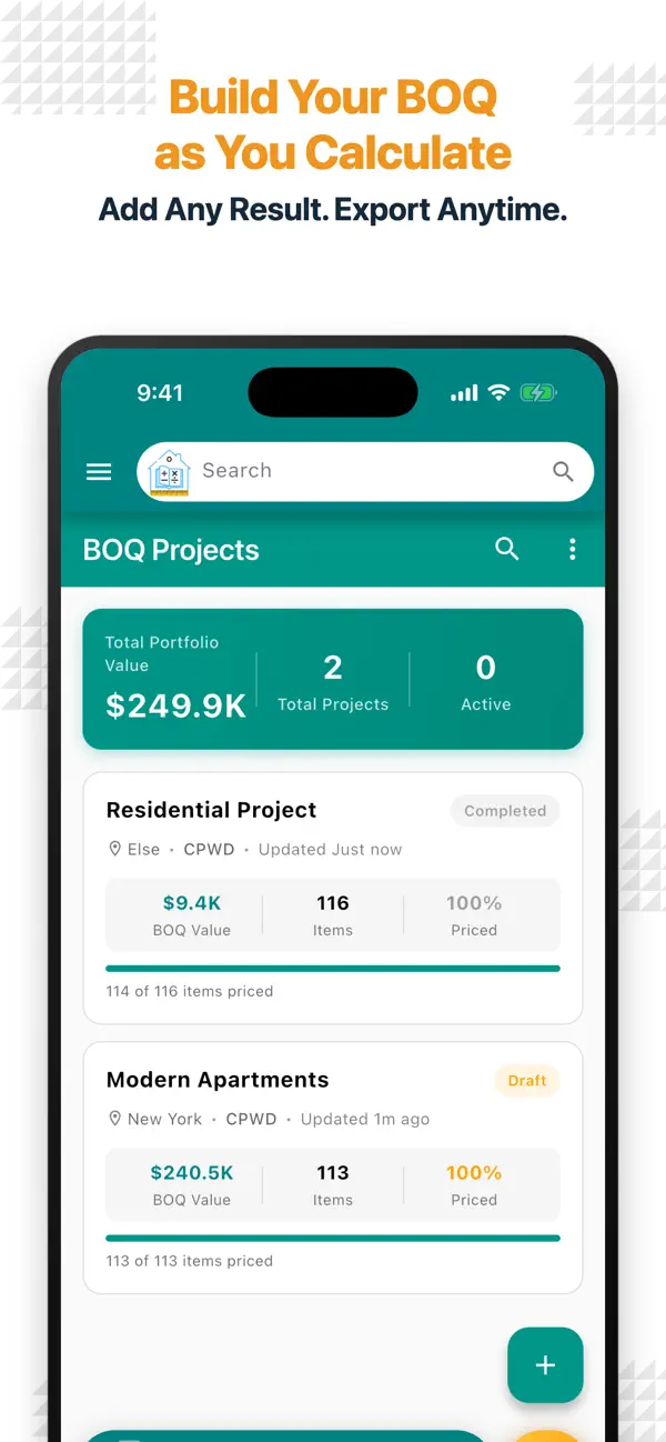 Screenshot #3 pour Construction Calculator A1 Pro