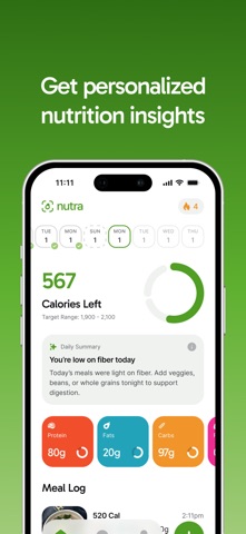 Nutra: AI Calorie Tracker Screenshot 3 of 6