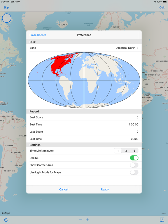 Screenshot #5 pour World Capital Location Quiz