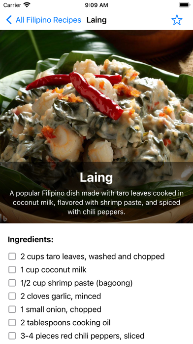 Filipino Food Recipes Offline Screenshot