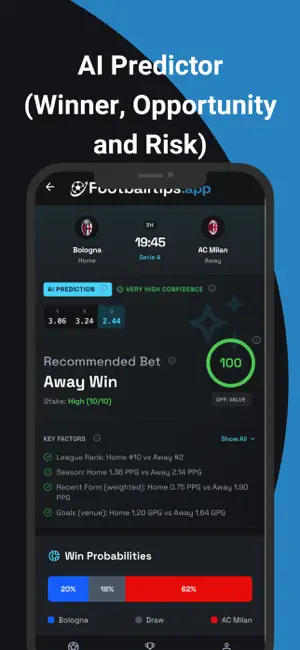 FootballTips: AI Bet Predictor screenshot 2