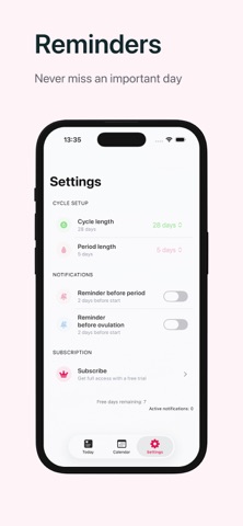 Cyclia: Period & Cycle Tracker Screenshot 4 of 4