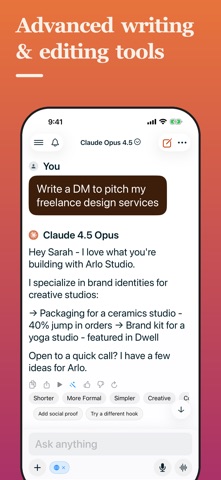 1AI: AI Agent Chat & Writer Screenshot 4 of 10