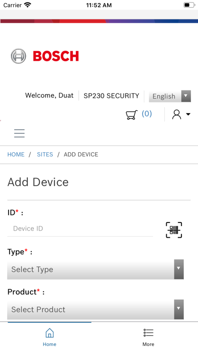 Bosch Installer Services Screenshot