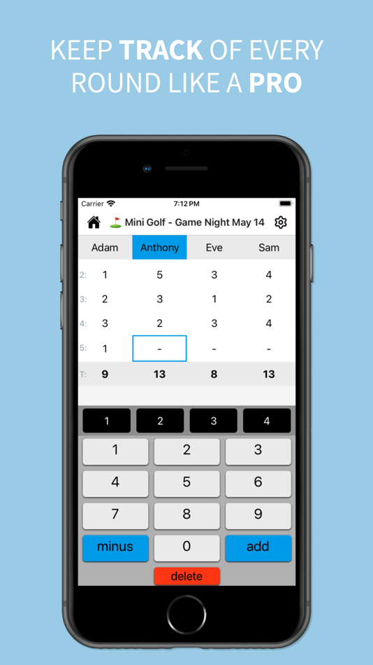 #4. Score: keeping made simple (iOS) Podle: Alail Ayesh
