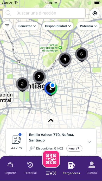 EVX CO Smart Charging Screenshot