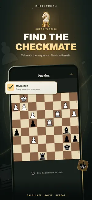Chess - PuzzleRush screenshot 1