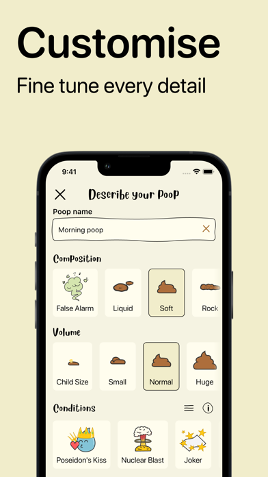 Poop Tracker & Map: Poopie iPhone screenshot 1 - Health & Fitness app