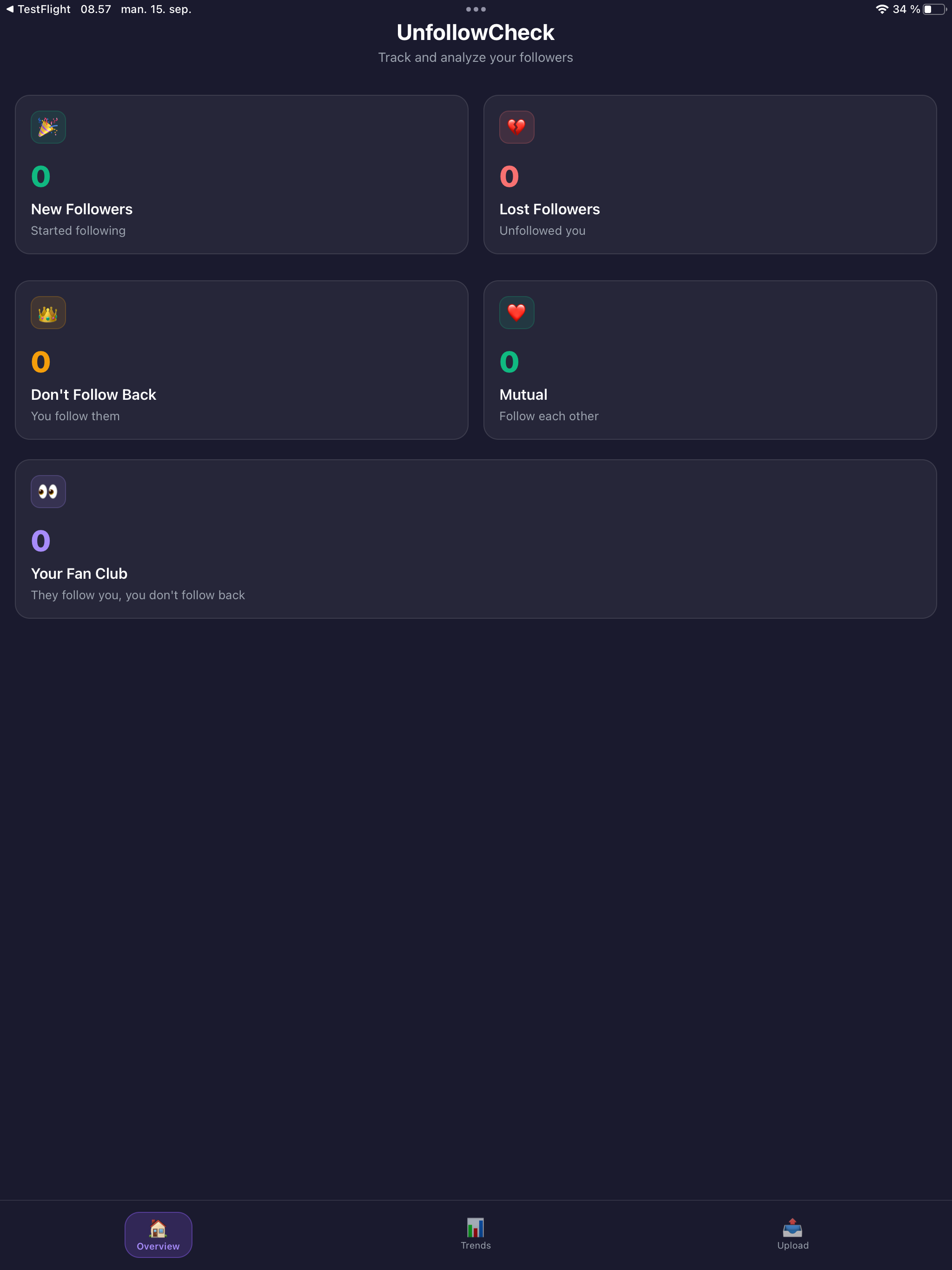 UnfollowCheck Followers Report